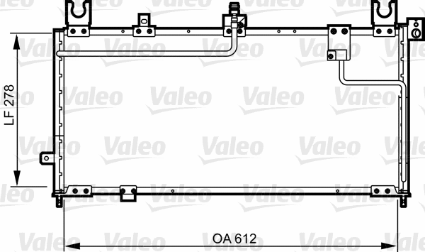 814253 VALEO Конденсатор, кондиционер (фото 1)