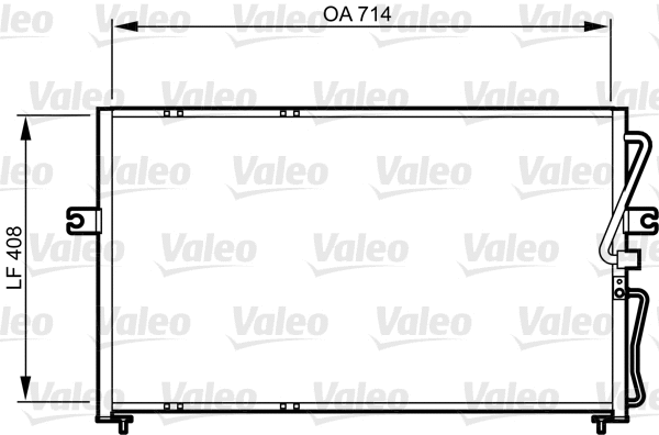 814270 VALEO Конденсатор, кондиционер (фото 1)