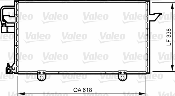 814286 VALEO Конденсатор, кондиционер (фото 1)