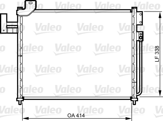 814316 VALEO Конденсатор, кондиционер (фото 1)