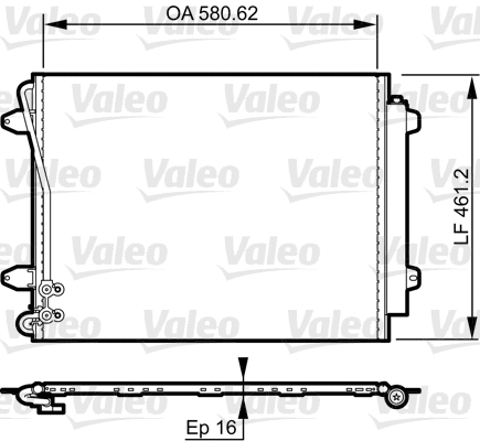 814369 VALEO Конденсатор, кондиционер (фото 1)