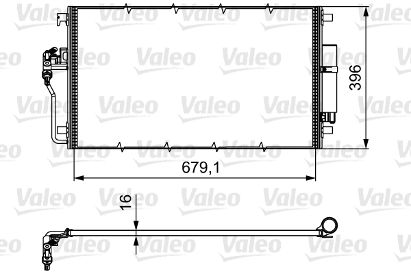 814374 VALEO Конденсатор, кондиционер (фото 1)