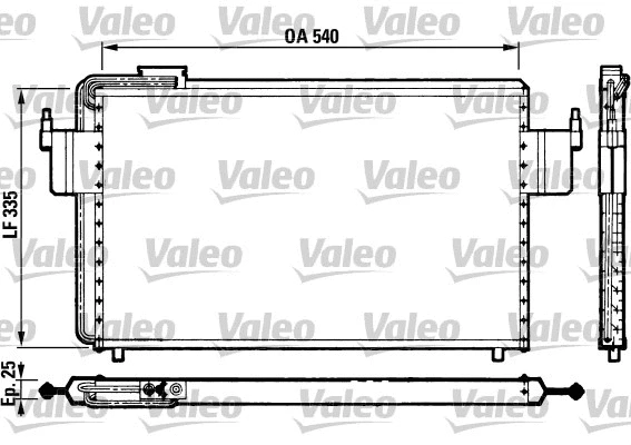 816822 VALEO Конденсатор, кондиционер (фото 1)