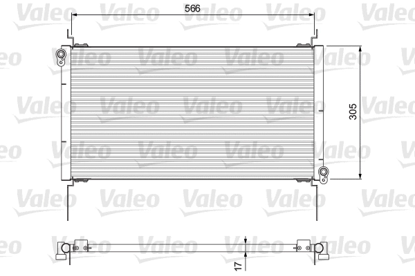 817025 VALEO Конденсатор, кондиционер (фото 1)