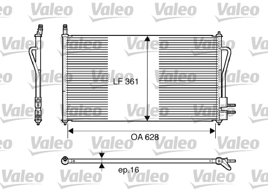 817493 VALEO Конденсатор, кондиционер (фото 1)