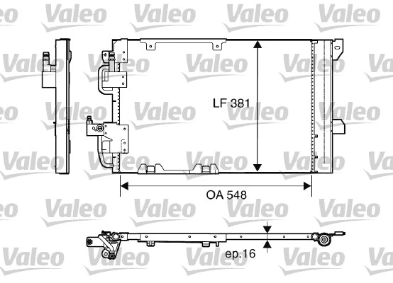 817505 VALEO Конденсатор, кондиционер (фото 1)