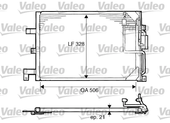 817507 VALEO Конденсатор, кондиционер (фото 1)