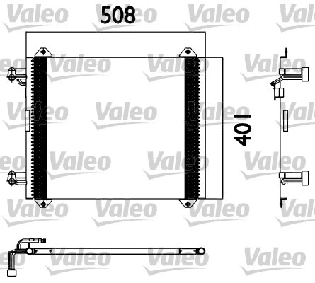 817570 VALEO Конденсатор, кондиционер (фото 1)