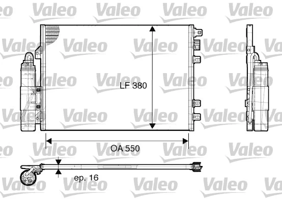 817661 VALEO Конденсатор, кондиционер (фото 1)