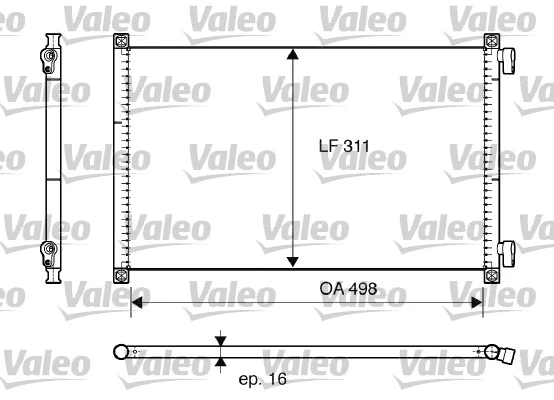 817685 VALEO Конденсатор, кондиционер (фото 1)