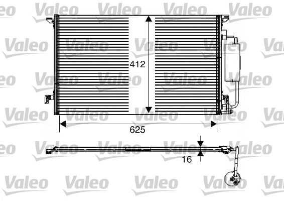 817712 VALEO Конденсатор, кондиционер (фото 1)