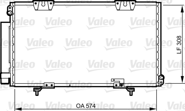 817803 VALEO Конденсатор, кондиционер (фото 1)