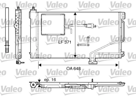 817849 VALEO Конденсатор, кондиционер (фото 1)