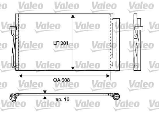 817851 VALEO Конденсатор, кондиционер (фото 1)