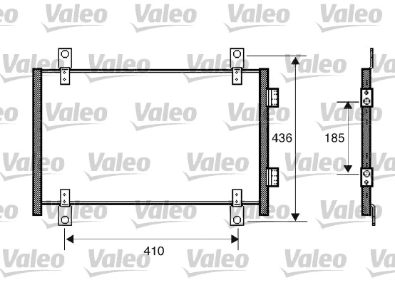 818018 VALEO Конденсатор, кондиционер (фото 1)