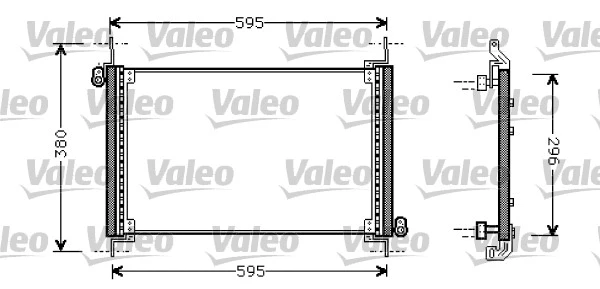 818019 VALEO Конденсатор, кондиционер (фото 1)