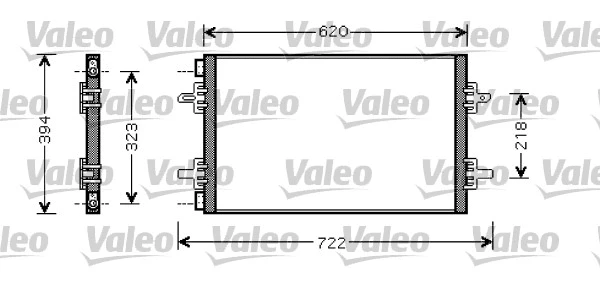 818027 VALEO Конденсатор, кондиционер (фото 1)