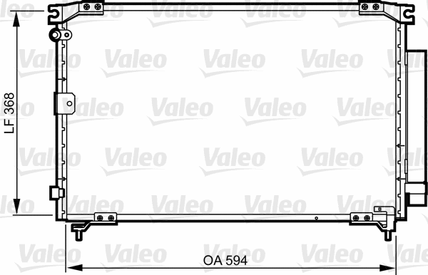 818032 VALEO Конденсатор, кондиционер (фото 1)