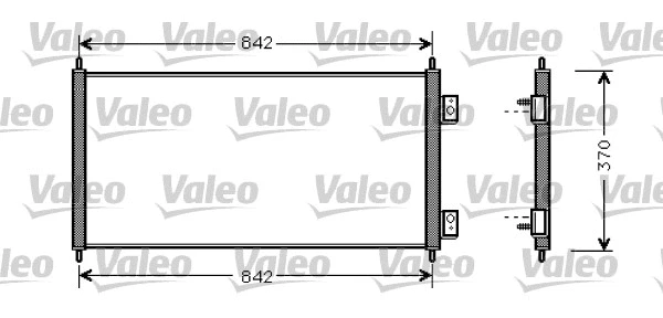 818050 VALEO Конденсатор, кондиционер (фото 1)