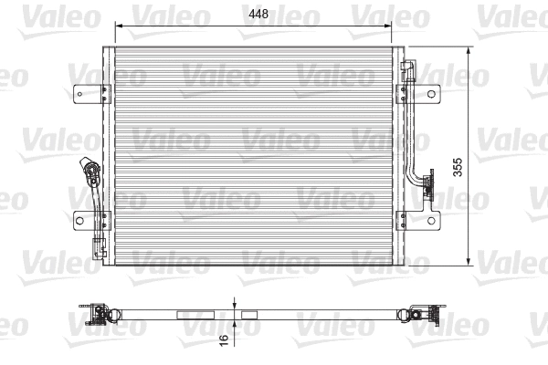 818065 VALEO Конденсатор, кондиционер (фото 1)