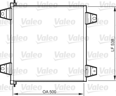 818986 VALEO Конденсатор, кондиционер (фото 1)