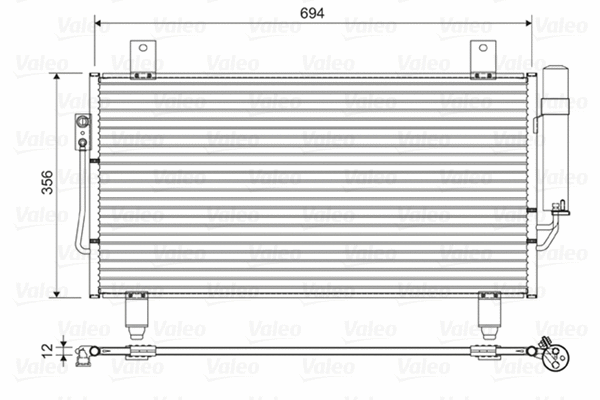 822599 VALEO Конденсатор, кондиционер (фото 1)
