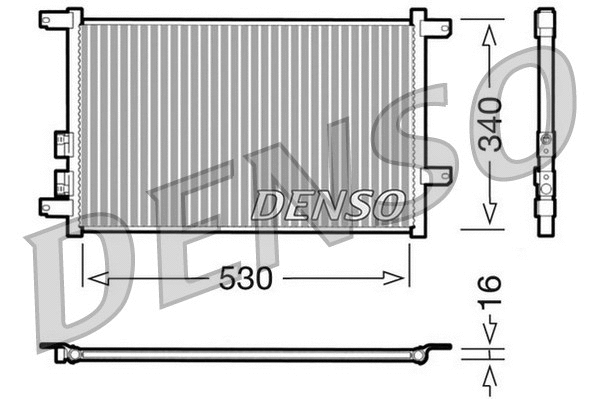 DCN01011 DENSO Конденсатор, кондиционер (фото 1)