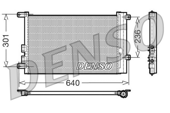 DCN01016 DENSO Конденсатор, кондиционер (фото 1)