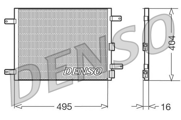 DCN01023 DENSO Конденсатор, кондиционер (фото 1)