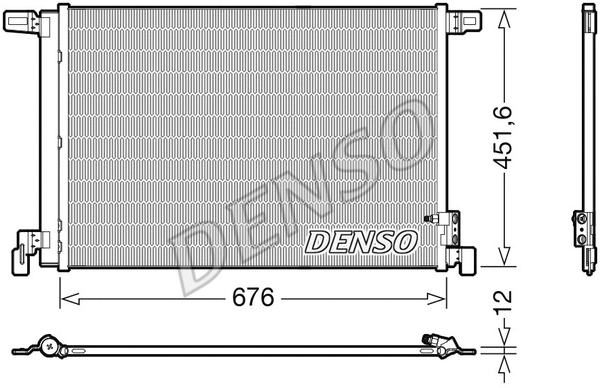 DCN02008 DENSO Конденсатор, кондиционер (фото 1)