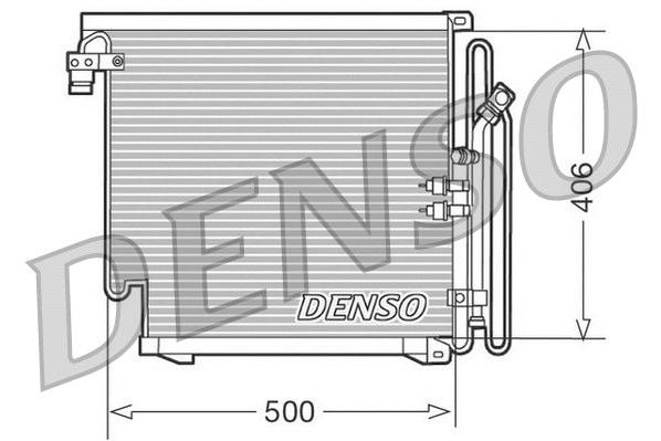 DCN02010 DENSO Конденсатор, кондиционер (фото 1)