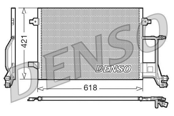 DCN02013 DENSO Конденсатор, кондиционер (фото 1)