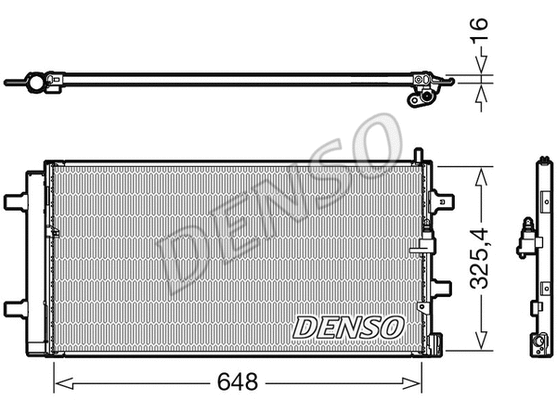 DCN02040 DENSO Конденсатор, кондиционер (фото 1)