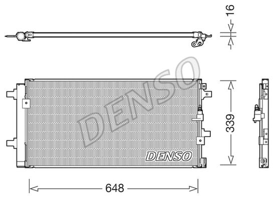 DCN02043 DENSO Конденсатор, кондиционер (фото 1)