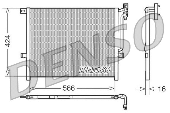 DCN05004 DENSO Конденсатор, кондиционер (фото 1)