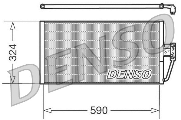 DCN05006 DENSO Конденсатор, кондиционер (фото 1)