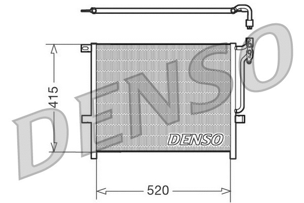 DCN05010 DENSO Конденсатор, кондиционер (фото 1)