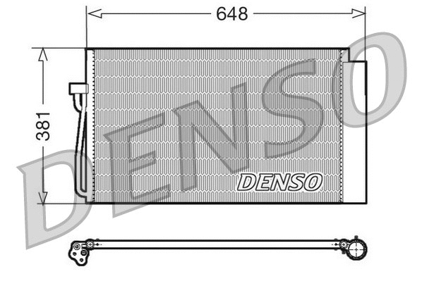 DCN05017 DENSO Конденсатор, кондиционер (фото 1)