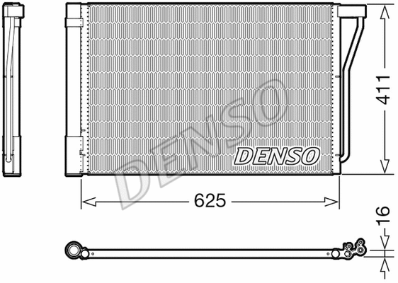 DCN05022 DENSO Конденсатор, кондиционер (фото 1)