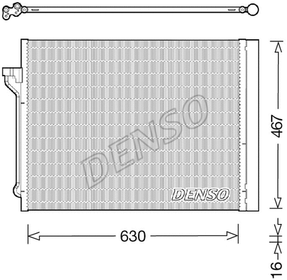 DCN05029 DENSO Конденсатор, кондиционер (фото 1)