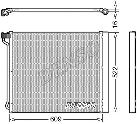 DCN05034 DENSO Конденсатор, кондиционер (фото 1)