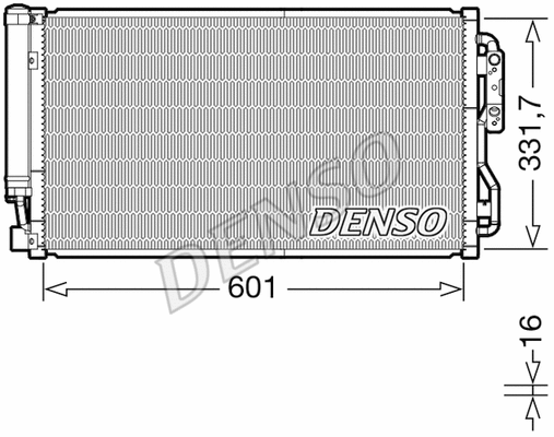 DCN05105 DENSO Конденсатор, кондиционер (фото 1)