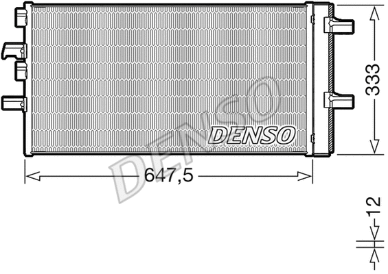 DCN05108 DENSO Конденсатор, кондиционер (фото 1)