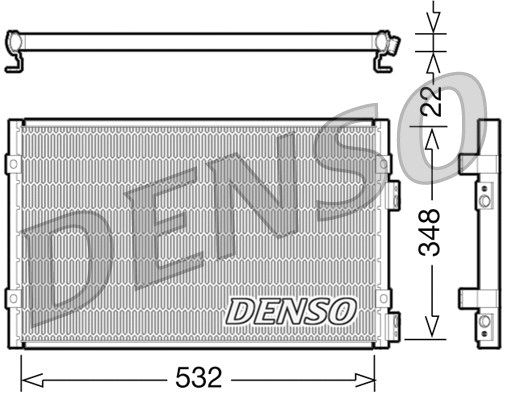 DCN06002 DENSO Конденсатор, кондиционер (фото 1)
