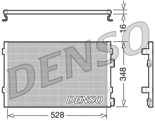 DCN06004 DENSO Конденсатор, кондиционер (фото 1)