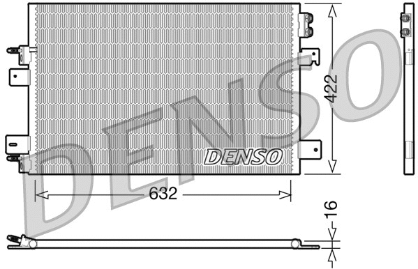 DCN06007 DENSO Конденсатор, кондиционер (фото 1)
