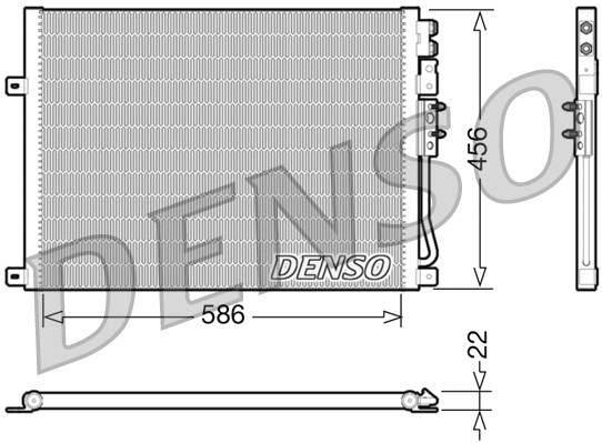 DCN06009 DENSO Конденсатор, кондиционер (фото 1)