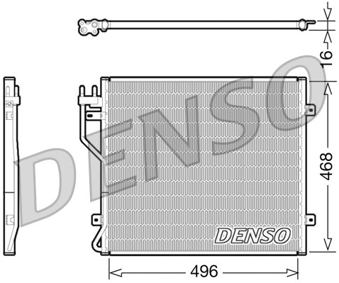 DCN06010 DENSO Конденсатор, кондиционер (фото 1)