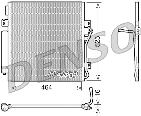 DCN06011 DENSO Конденсатор, кондиционер (фото 1)