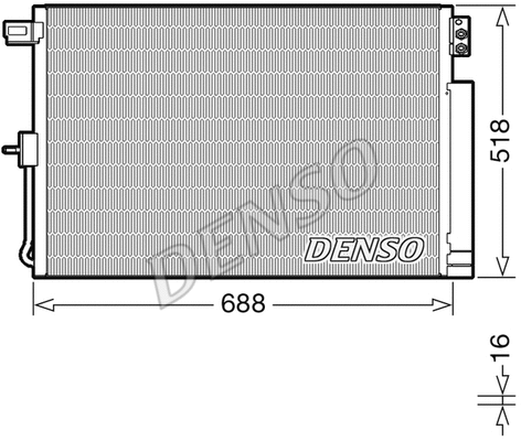 DCN06019 DENSO Конденсатор, кондиционер (фото 1)